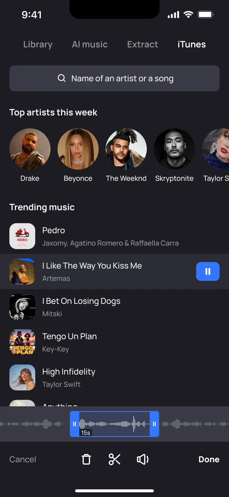 Animi music picker